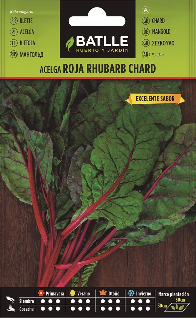 Foto 1 Acelga Roja Rhubarb Chard Batlle