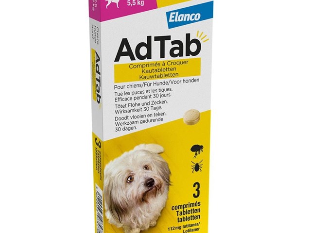 AdTab  >2.5-5.5 kg 1Comprimido Elanco