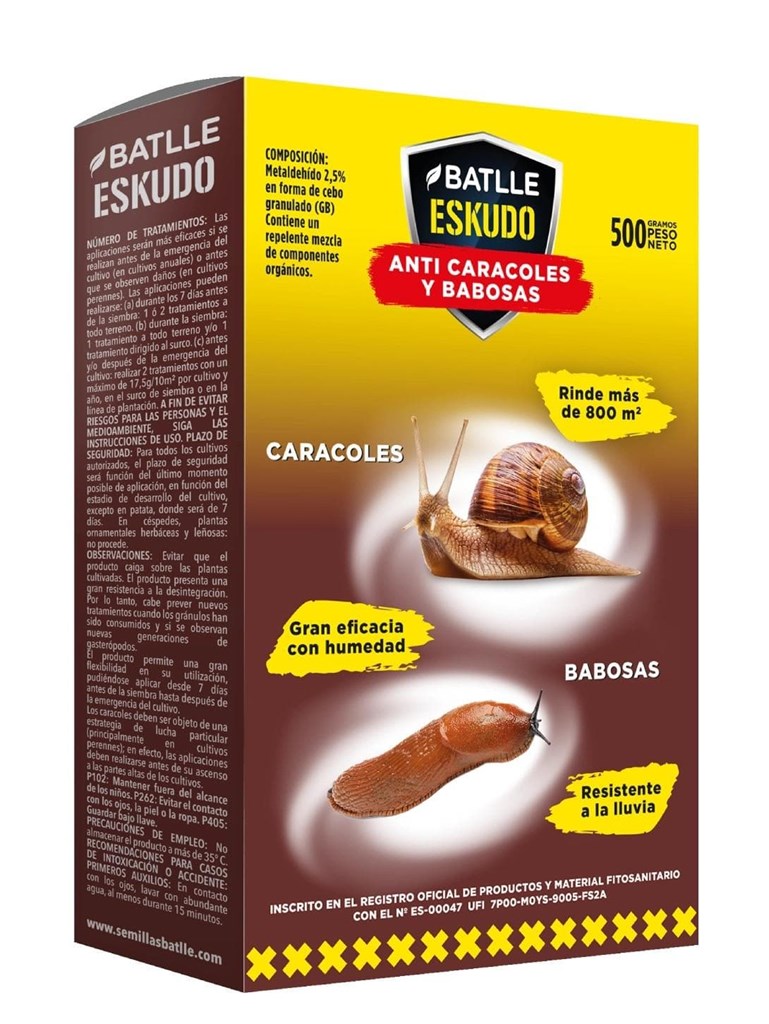 Foto 1 Anti caracoles y Babosas 500gr Batlle Skudo