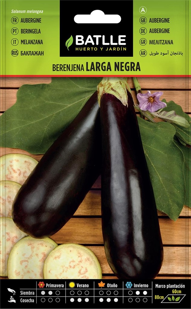 Foto 1 Berenjena Larga Negra Batlle