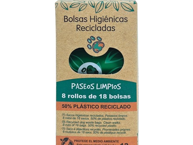 Bolsas Higiénicas Recicladas 8X18 bolsas ICA