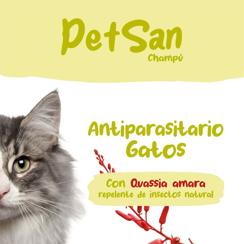 Foto 2 Champú Especial Gatos Antiparasitario 250ml Ica