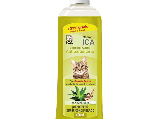 Champú especial gatos Antiparasitario 400ml