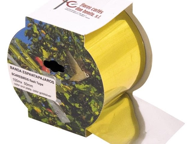 Cinta Bimetálica Espantapájaros 100m Flores Cortés