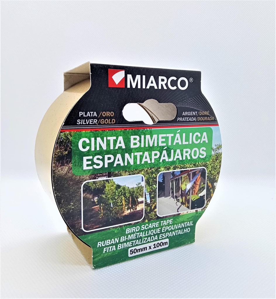 Foto 1 Cinta Bimetálica Espantapájaros Miarco 100m