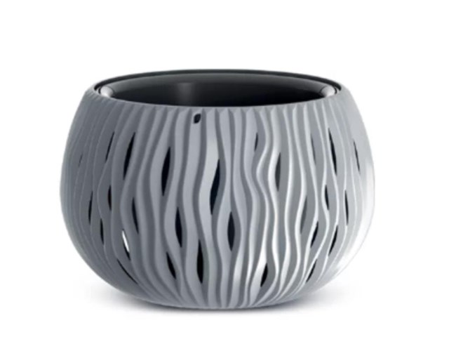 Maceta Bowl Sandy Gris 2.3L Prosperplast