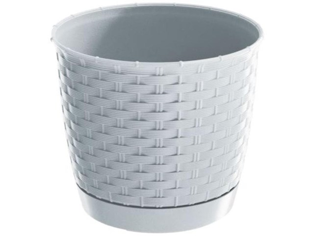Maceta Ratolla Round Blanca 4.2L Prosperplast