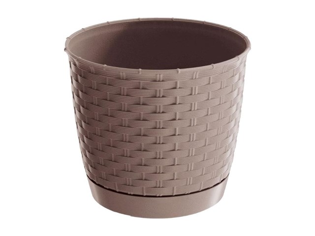 Maceta Ratolla Round Mocca 2.8L Prosperplast