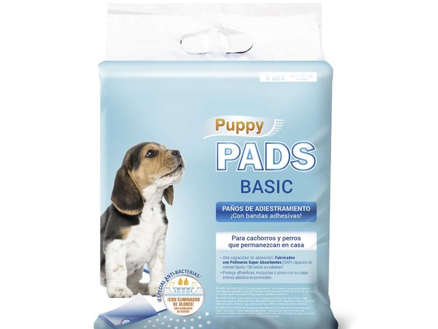 Paños Adiestramiento Puppy Pads Basic 10u Ica