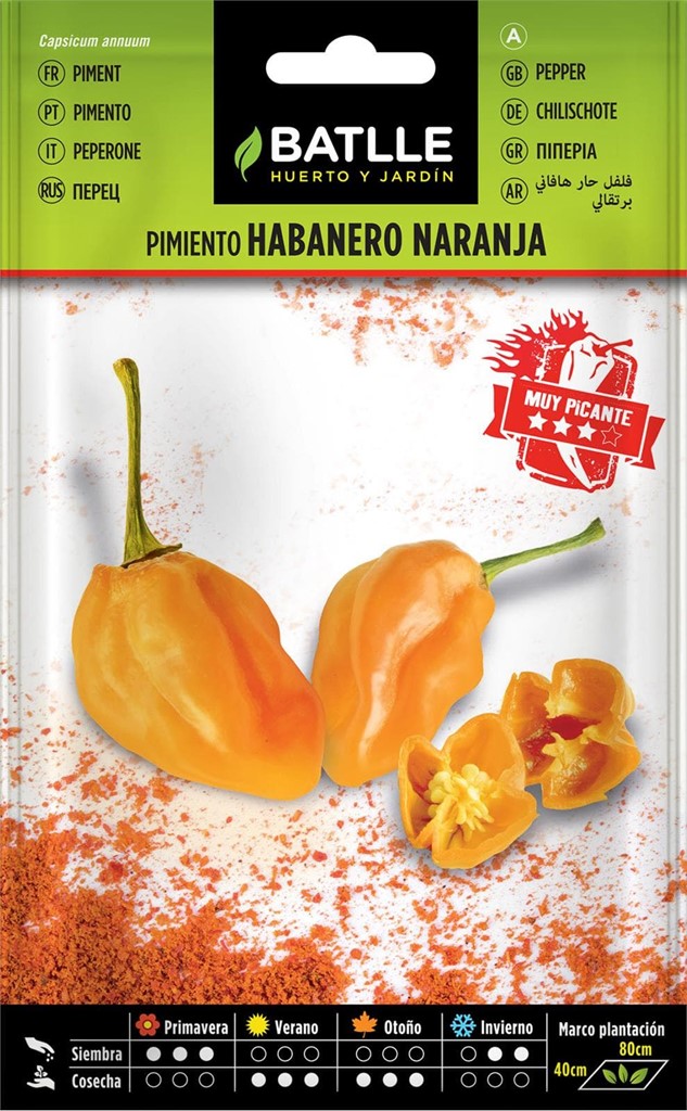 Foto 1 Pimiento Habanero Naranja Batlle