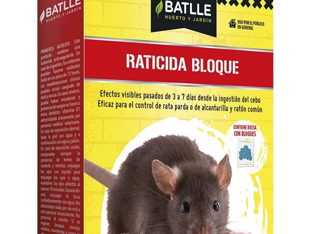 Raticida Bloque 300gr Batlle