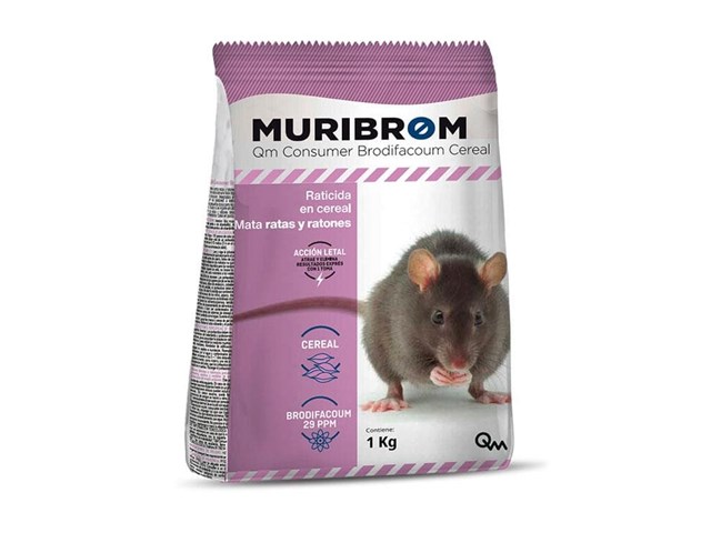 Raticida Muribrom Qm Consumer Brodifacoum Cereal 150gr