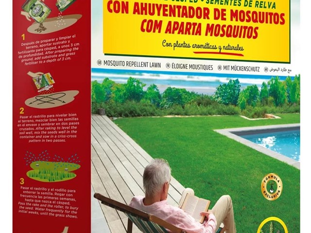Semillas de Césped con Ahuyentador de Mosquitos 1Kg Batlle